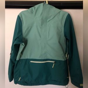 Teal & Blue Ski/Ride Anorak Shell, Stoic, size M